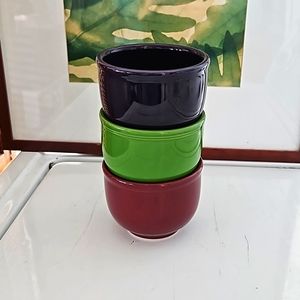 Fiesta chili bowls x 3